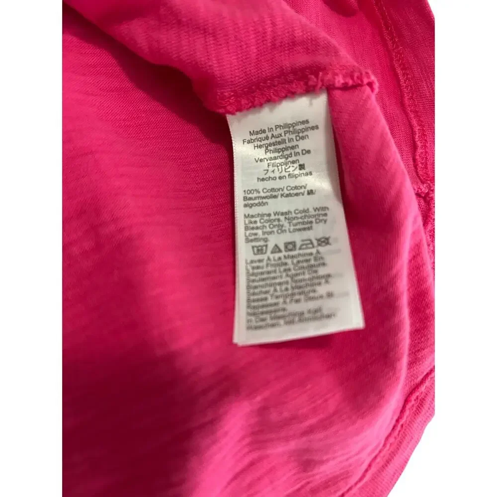 J.Crew long sleeve 100% cotton Girlfriend Tee Bundle of 2 Pink/Blue